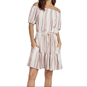 VELVET BY GRAHAM & SPENCER OFF THE SHOULDER DRESS IN EUC WORN ONCE SIZE MEDIUM